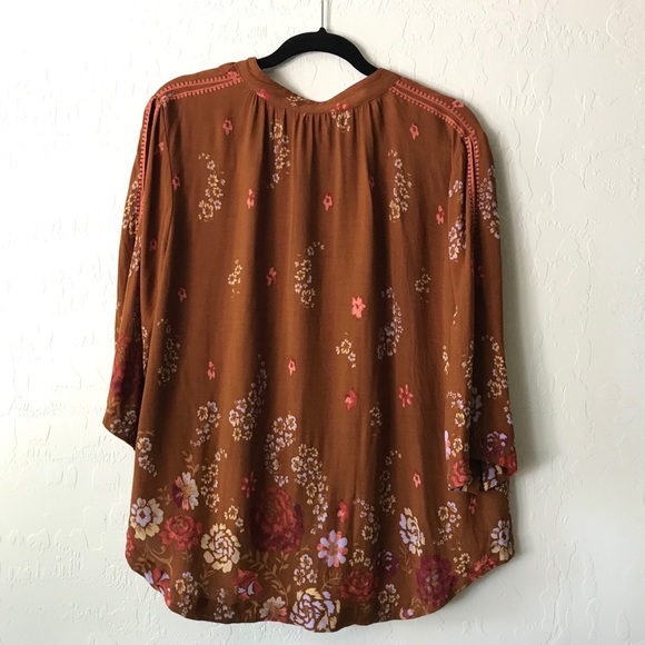 Urban Outfitters Ecote burnt orange lace up top - Picture 3 of 8